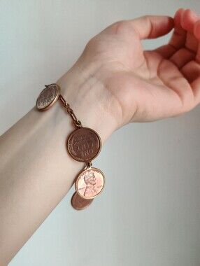 Lucky Penny Vintage Bracelet: Penny's All Manufactured In 36